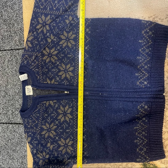 GAP Vintage Zip Up Wool Sweater - Picture 9 of 10